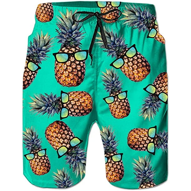 APPCLL Fashion Swim Trunks Mens Board Shorts Large Pineapple with Leafs Green Quick Dry Shorts APPCLL Fashion Swim Trunks Mens Board Shorts Large Pineapple with Leafs Green Quick Dry Shorts